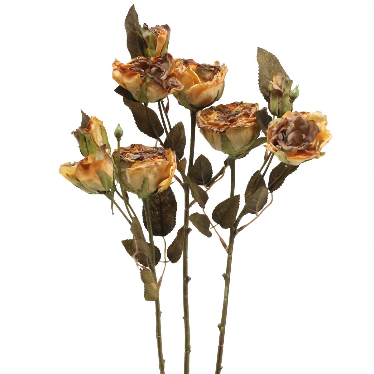 Roses décoratives artificielles bouquet de 3 pièces | Leroy Merlin