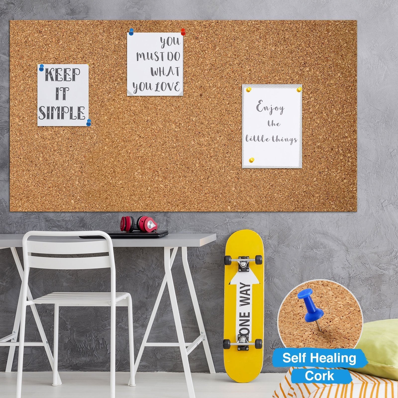 Plancha de corcho - corcho natural de alta calidad, cortado a medida, Th = 5 mm, 100 x 50 cm - 6