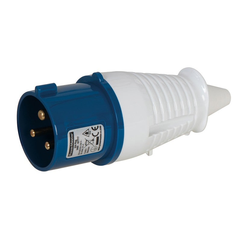 Presa industriale blu e prese MASO 32 A 220 V IP44 3 pin, presa industriale e presa a muro