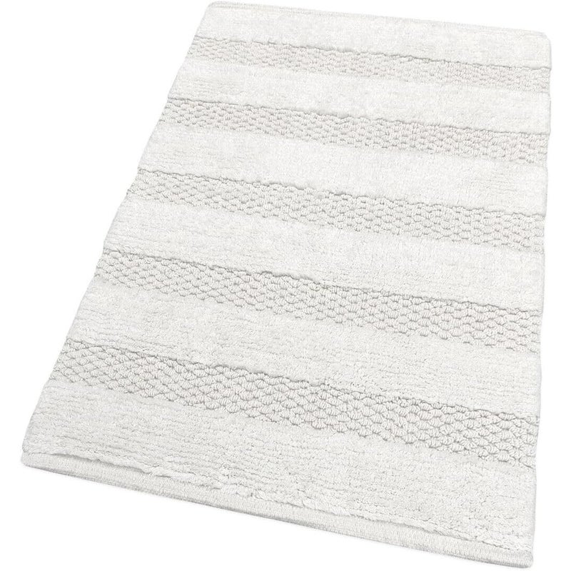Dywanik łazienkowy Sypialnia 50x80 Cm Miękki Czysta Bawełna Dywanik Przyłóżkowy Prysznic Chłonny Antypoślizgowy Biały