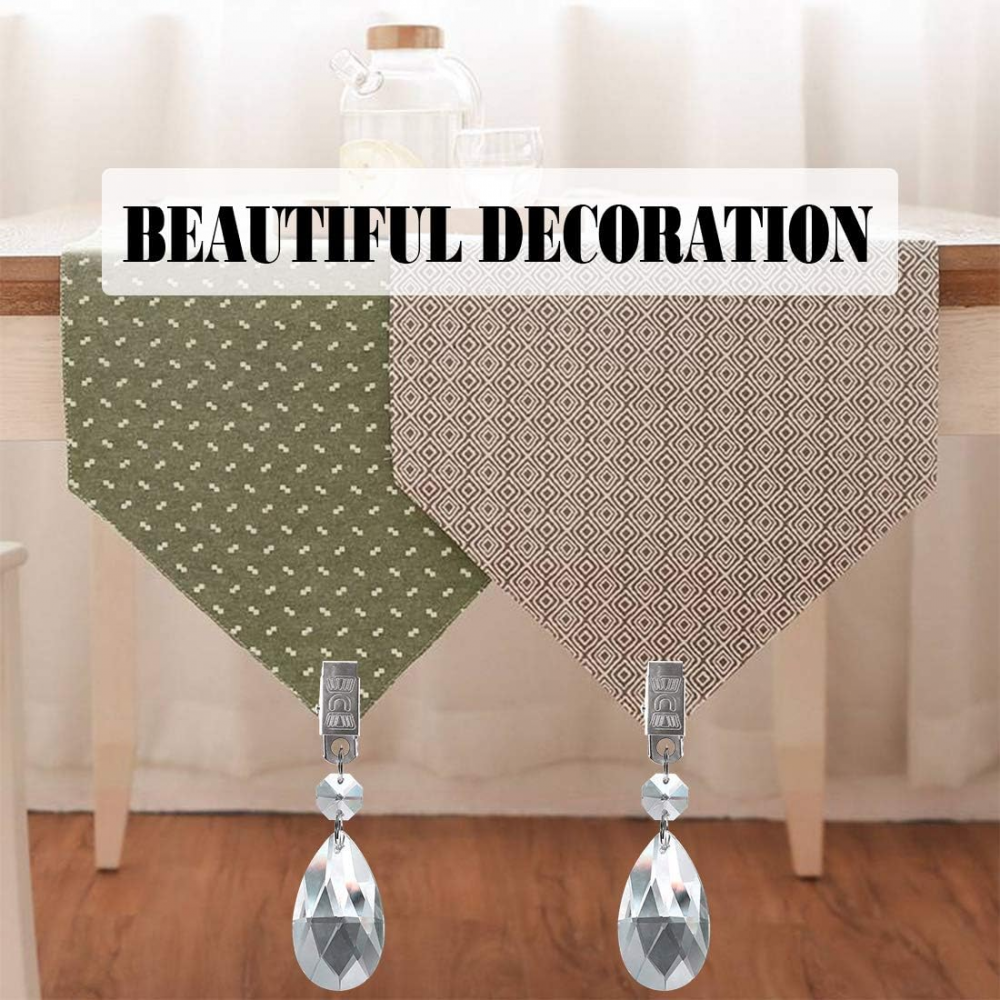 Lot De 24 Pinces à Nappe Transparentes MAEXUS - Pour Jardin, Pique-nique, Mariage, Camping, Fixation Anti-vent - 8
