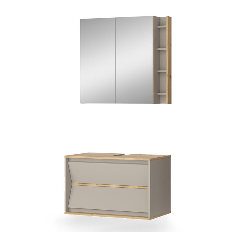 Vicco Zestaw mebli łazienkowych Edelin, Kaszmir, 2 części