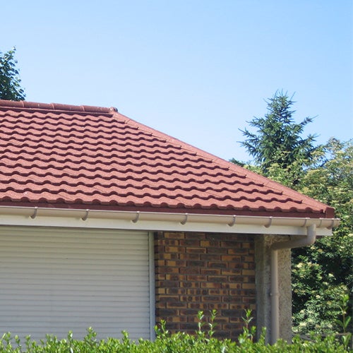 Bande de rive métallique crantée à DROITE IKO Metals, longueur utile 1100mm, coloris Redwood (rouge-brun) - 3