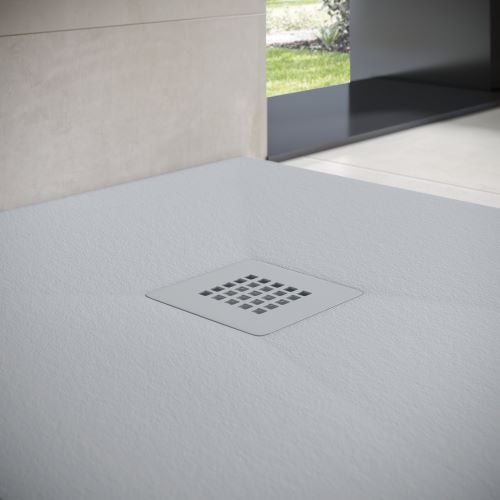 Receveur de douche en résine - Largeur 110 - Gris Ciment Ral-7040 - 110x150 cm - 3