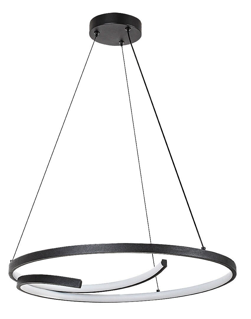 Lampa wisząca Niloo czarno-biała LED 40W 4000K 2080lm ring wym: 120 x 55 x 55 cm metal Rabalux - 2