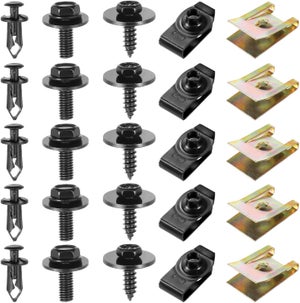 Kit 170 Clip A U E Viti Per Auto - Dadi Di Fissaggio Per Pannelli