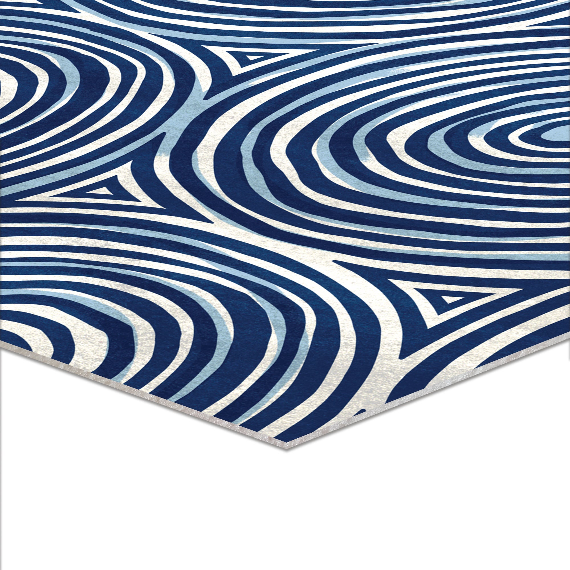 Tapis/ Cercles concentriques / 61x122 cm - RUNNER/ Créé et fabriqué en France / DADA ART - 2