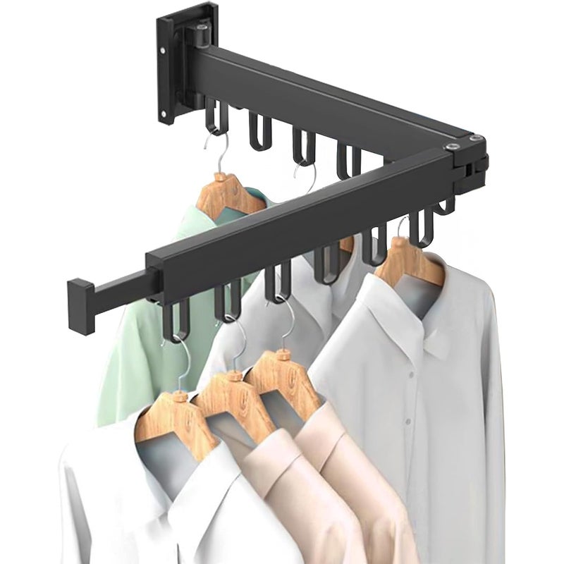 Ścienny suszarka na pranie składana suszarka na pranie haczykami oszczędzająca miejsce suszarka pranie odpowiednia balkon łazienki podwójnie składana