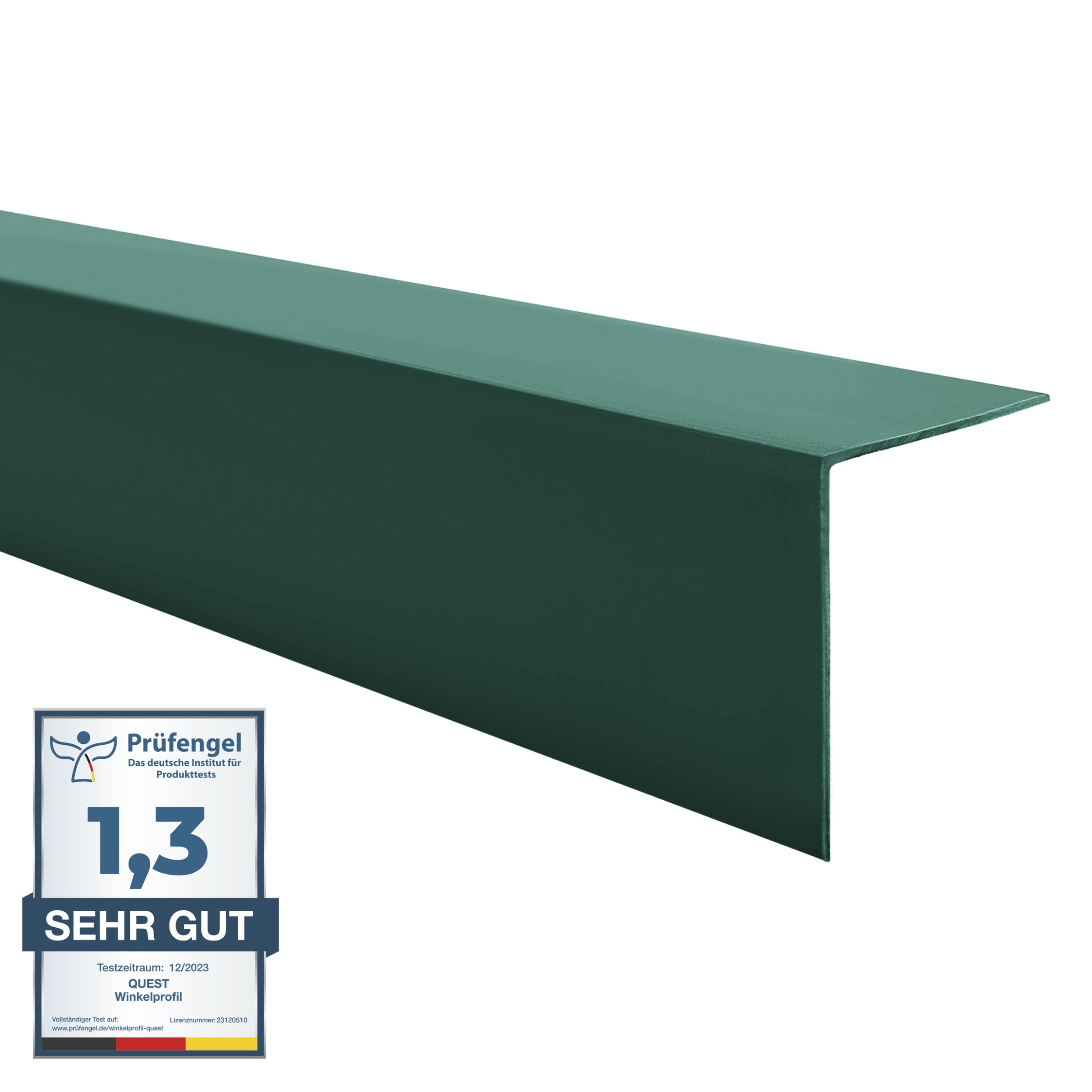 Kątownik twardy PCV 20x20 mm - ozdobny, profil L kątowy, narożnik dekoracyjny - 100 cm, czarny