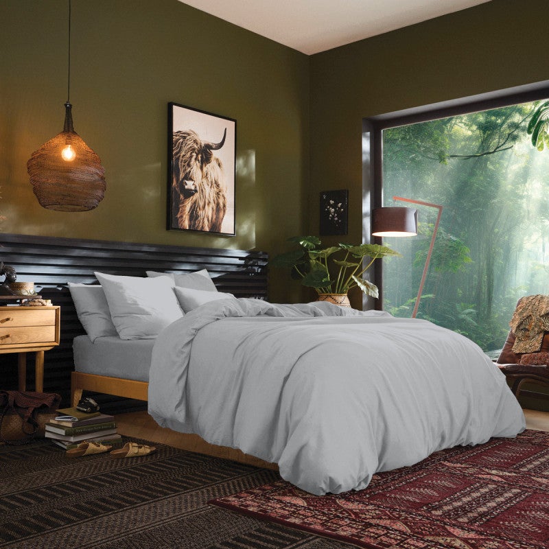 Drap housse 180 x 200 cm bonnet 30 cm 