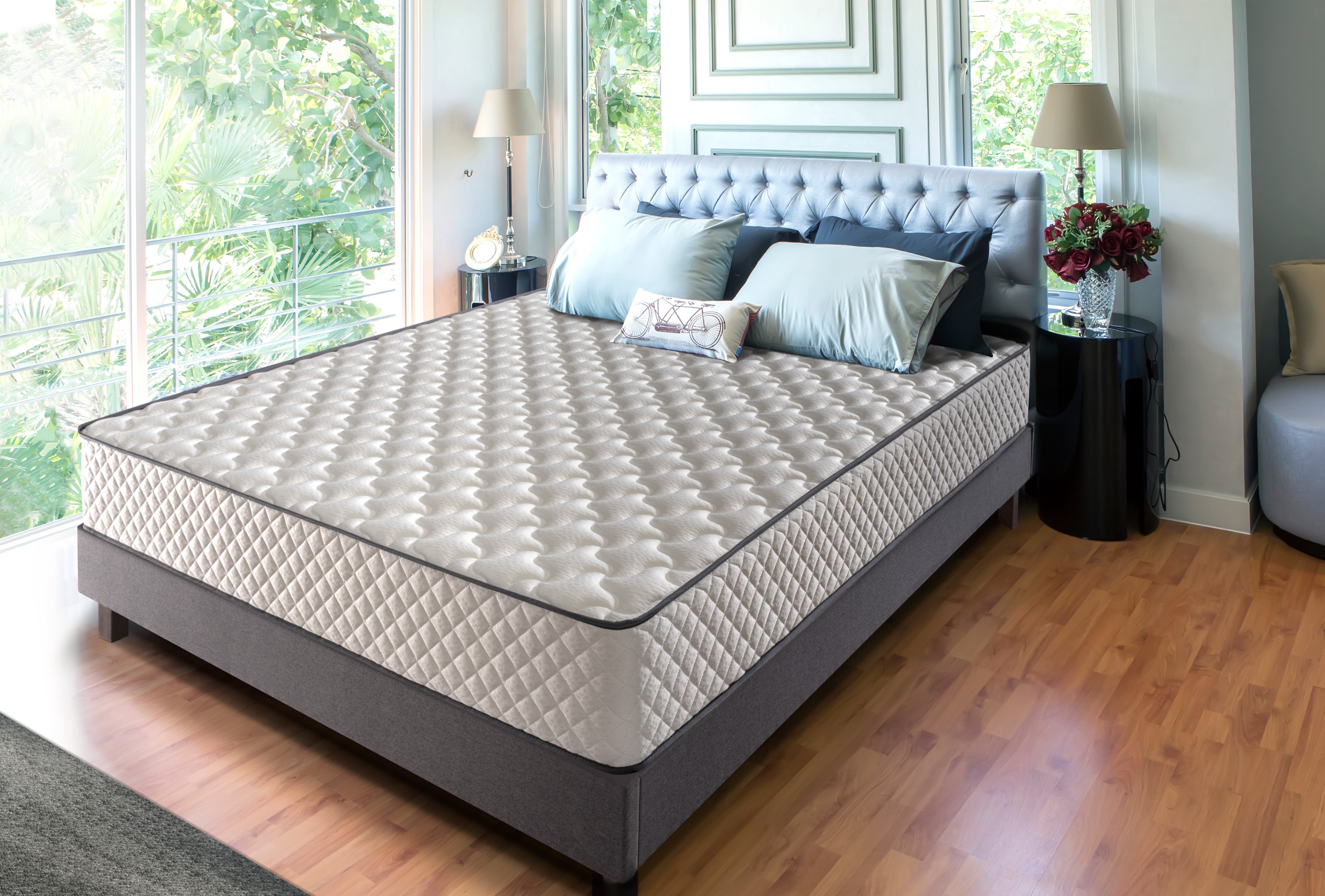 Matelas Mousse 160x200 - Ferme - Réversible - Côté Été/hiver - H20 Cm - 2