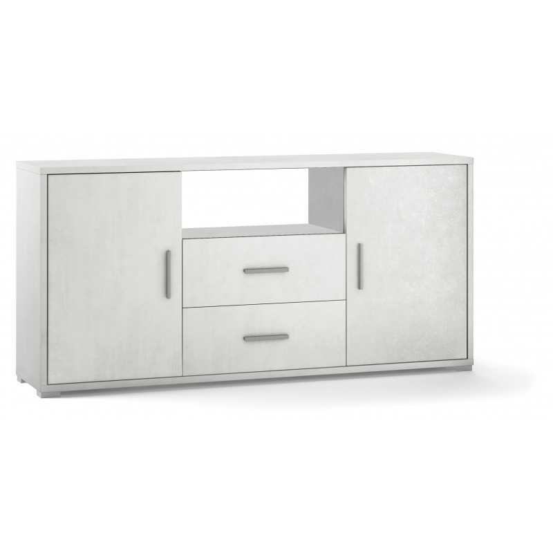 Sarmog Mobile 2 Ante Con Kit - Armadio Montabile H182 L71 P41 Cm - Colore Bianco Ossido - ADB354OSOSK - Soluzione Salvaspazio Per Casa