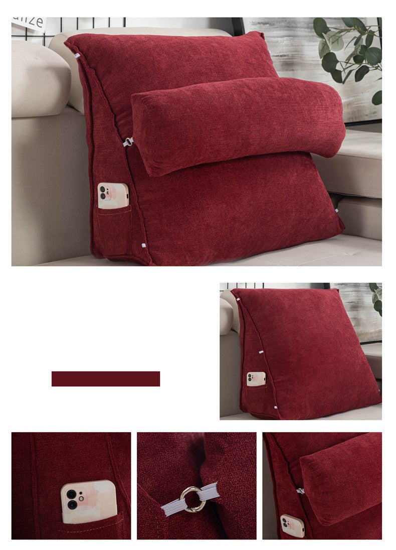 Coussin de lecture confortable et doux pour le repos au lit, coussin de dossier pour canapé de salon, support dorsal pour oreiller de lit assis - 7