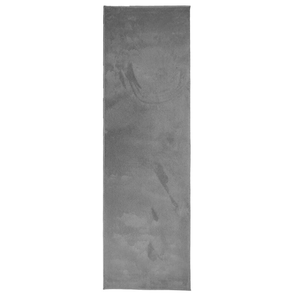 Alfombra de salón | alfombra de pelo corto oviedo gris antracita 80x250 cm cfw65940
