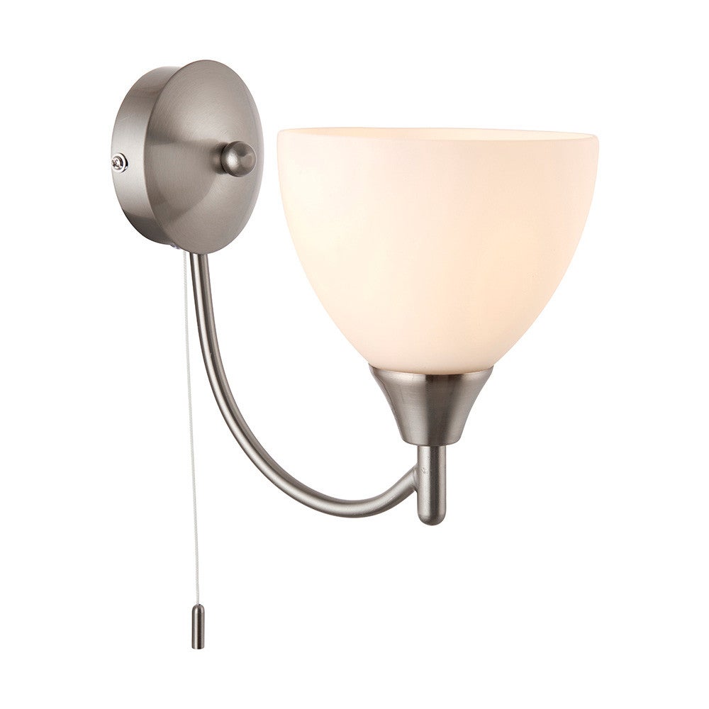 Kinkiet z włącznikiem ALTON chromowany satynowany 1xE14x15W metal wym:18x12,5x18,5cm IP20 Endon