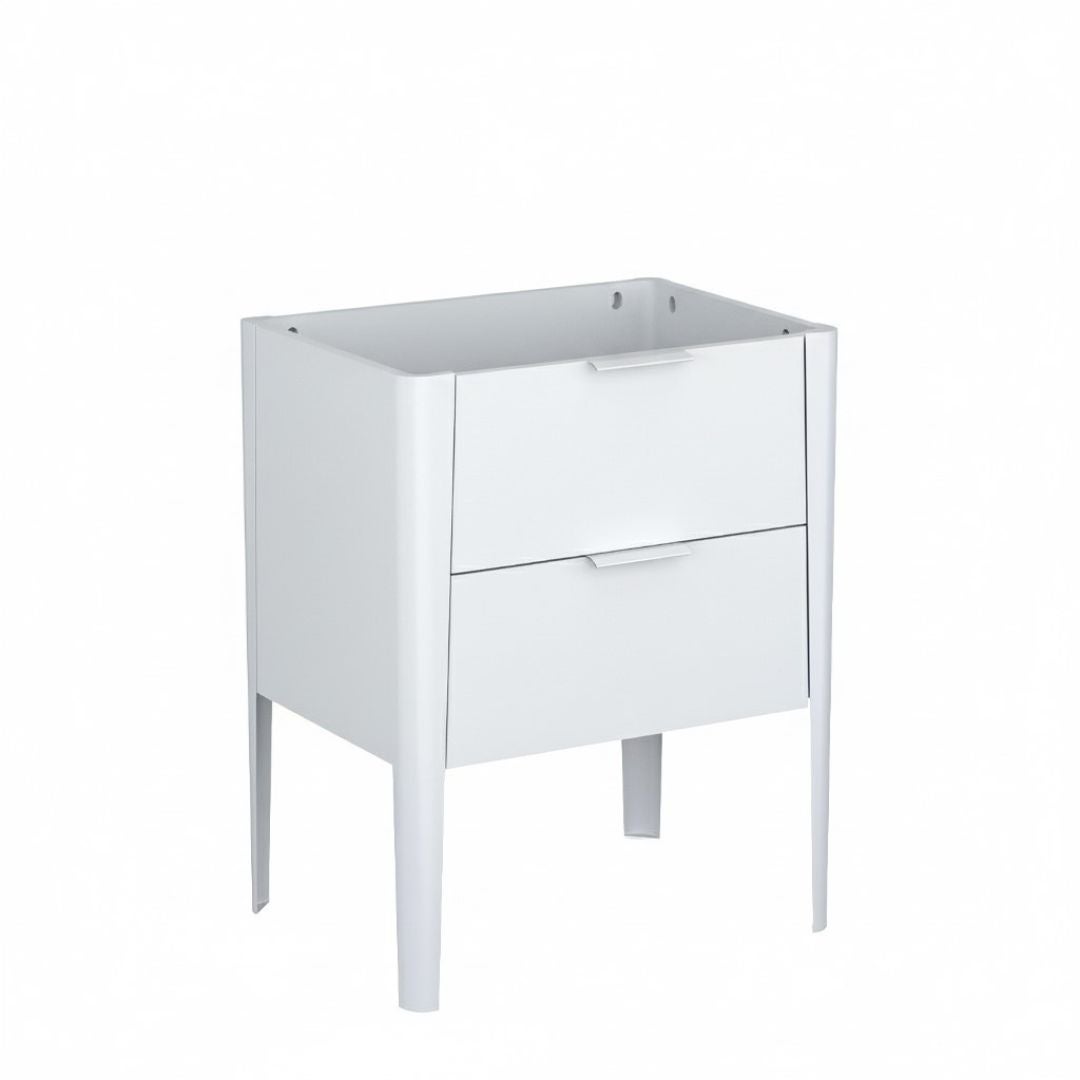 Szafka pod umywalkę wpuszczaną VIBE 60 cm biało-szara półmat