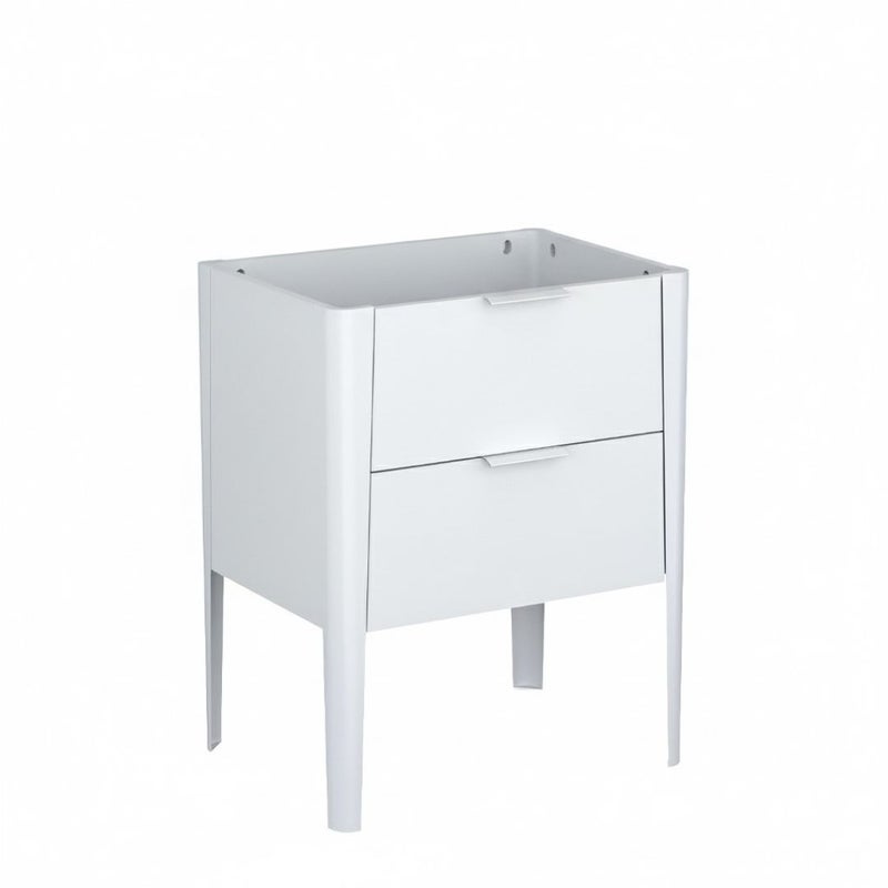 Szafka pod umywalkę wpuszczaną VIBE 60 cm biało-szara półmat