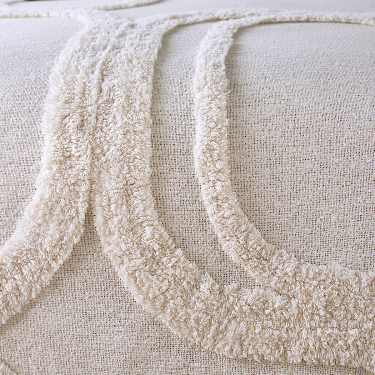 Dessus-de-lit coton tufté, Massimo - Ecru - 180 x 230 cm - 3