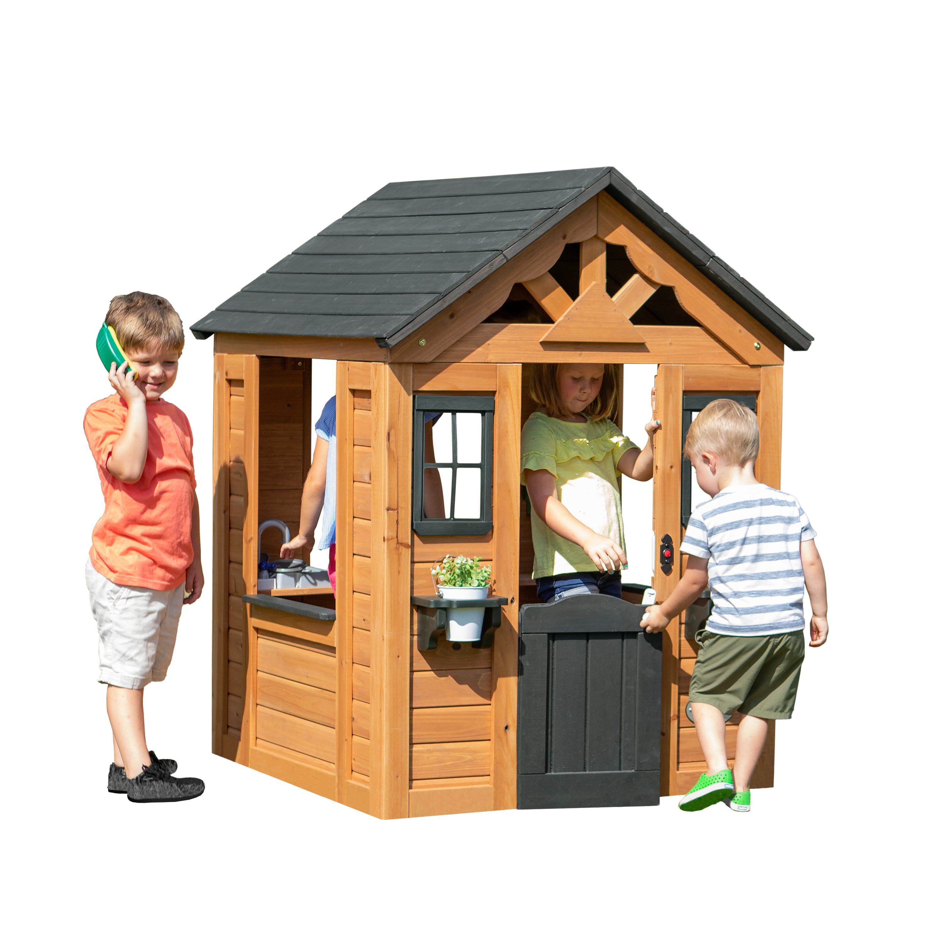 Maisonnette en bois / Cabane de jeu avec cuisine et accessoires Backyard Discovery Sweetwater - 2