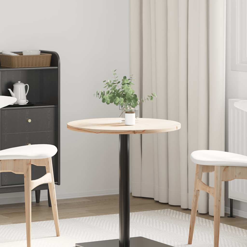 Maison exclusive - superficie de mesa madera maciza de pino ø60x2,5 cm