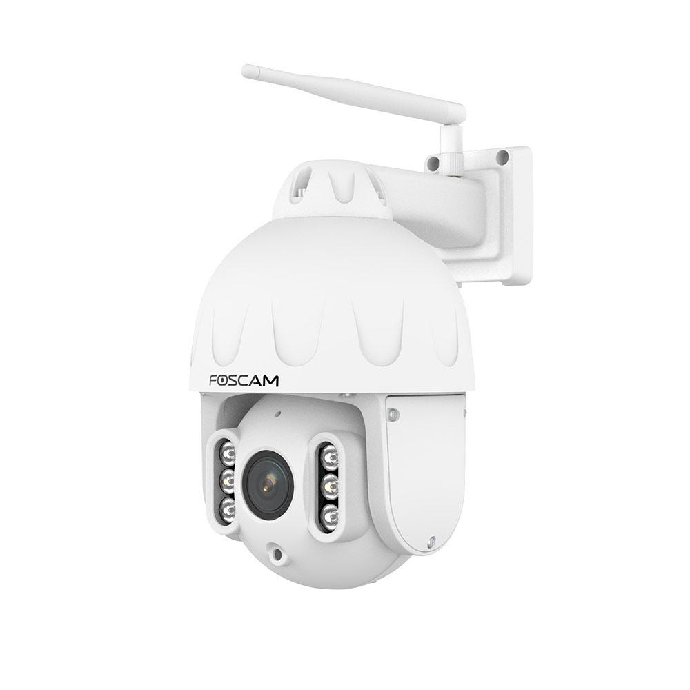 Foscam SD8P Bianco: Telecamera IP Wi-Fi 4K PTZ Con Tracciamento Umano E Visione Notturna A 50m