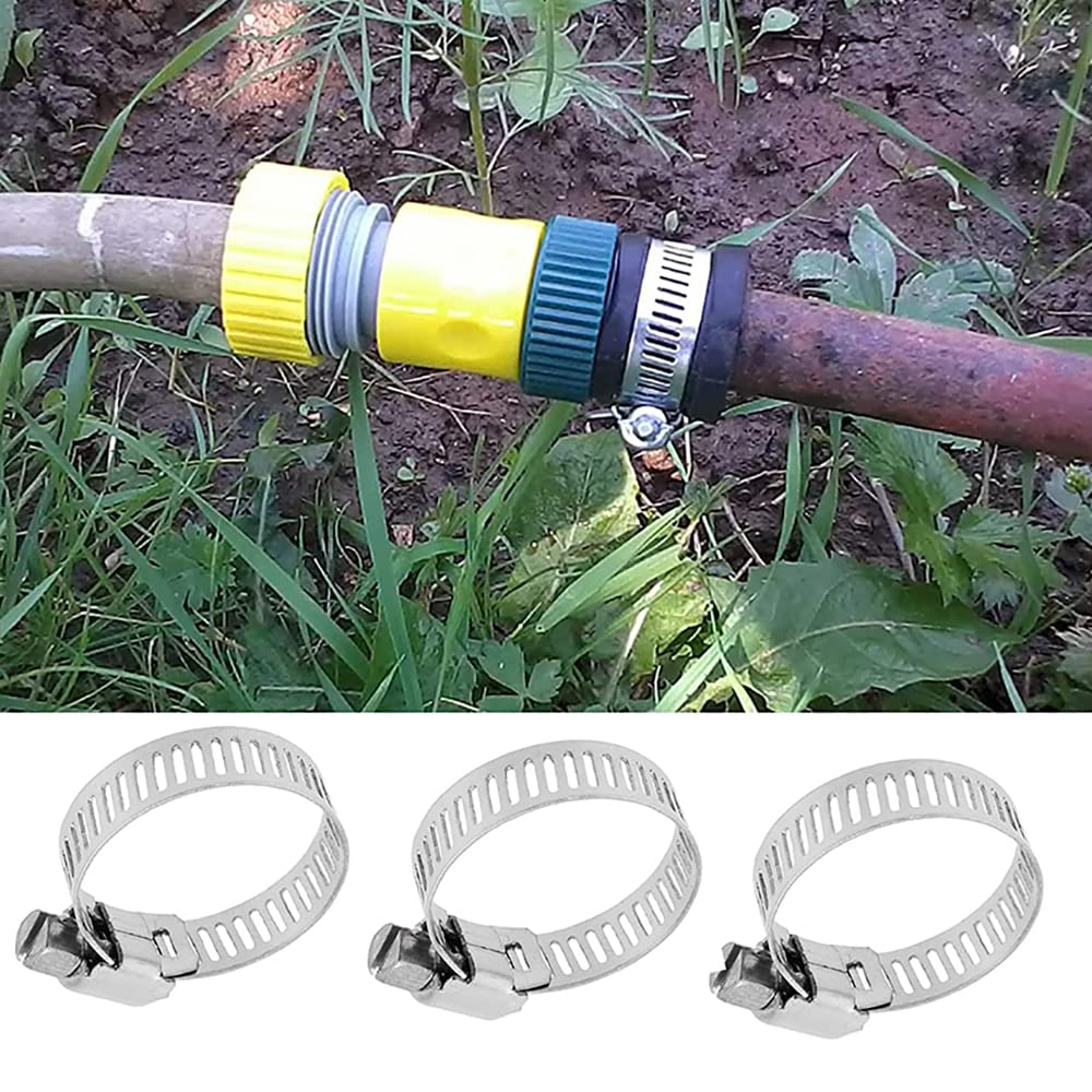 20 Pièces Collier De Serrage Tuyau, Collier De Serrage Tuyau Réglable 16-25mm,Collier Serrage, Pour Tuyau, Home Gaz, Famille Tuyau D'eau, Câble - 5