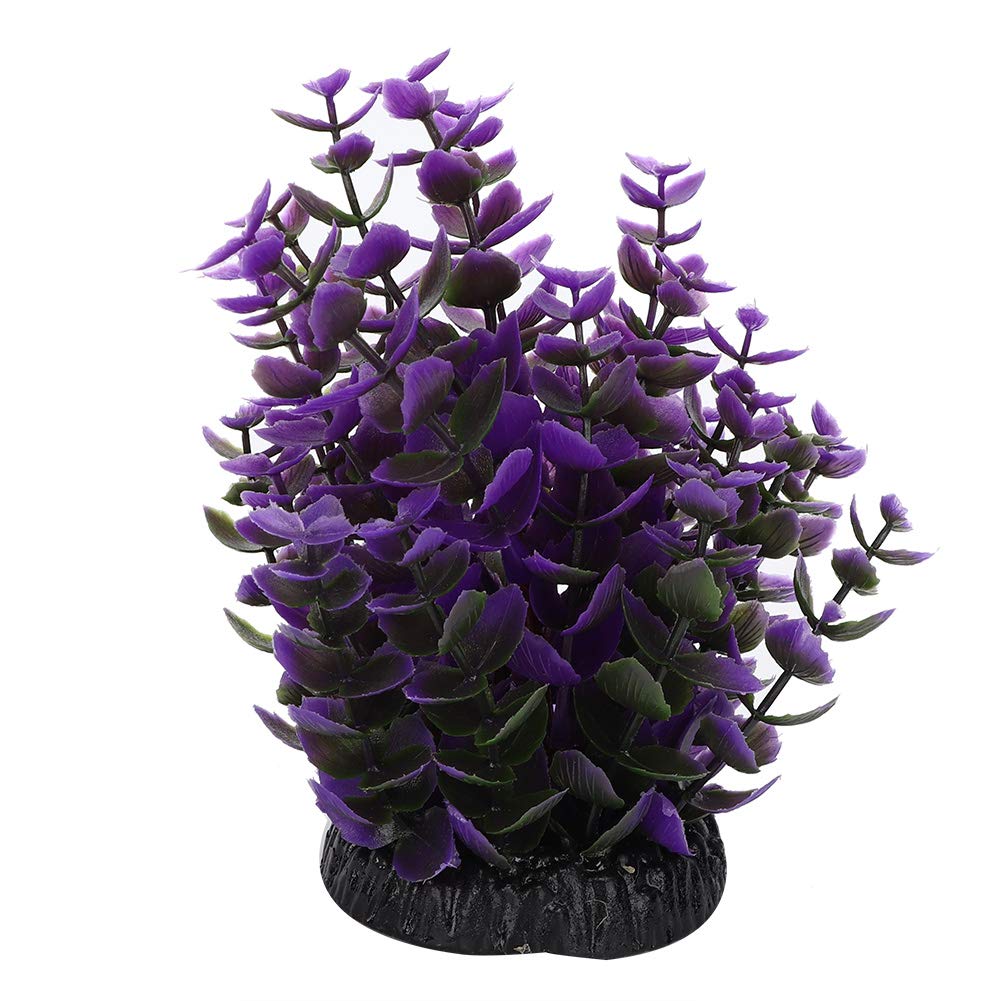Décoration d'aquarium Plantes aquatiques artificielles Paysage d'aquarium bionique Q236D2 Violet 7x7x25cm Forme vive Décor en plastique Adapté aux - 9