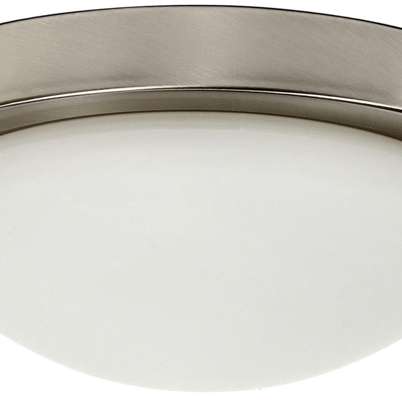 Plafon Roda okrągły srebrno-biały 2xE27x20W wym: 11 x 32 cm IP44 szkło Candellux