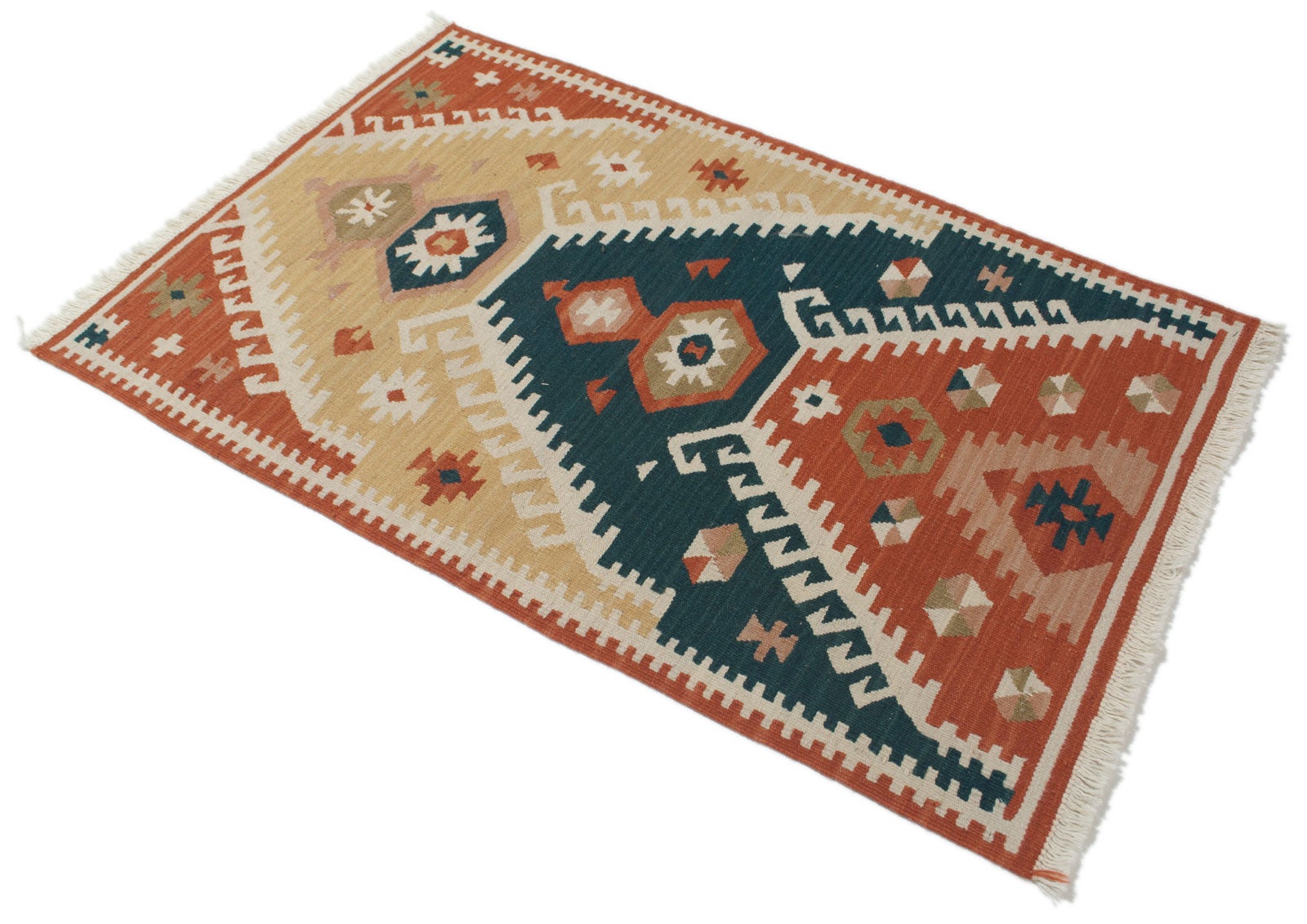 Oryginalny, nowoczesny indyjski kilim 94x64 cm