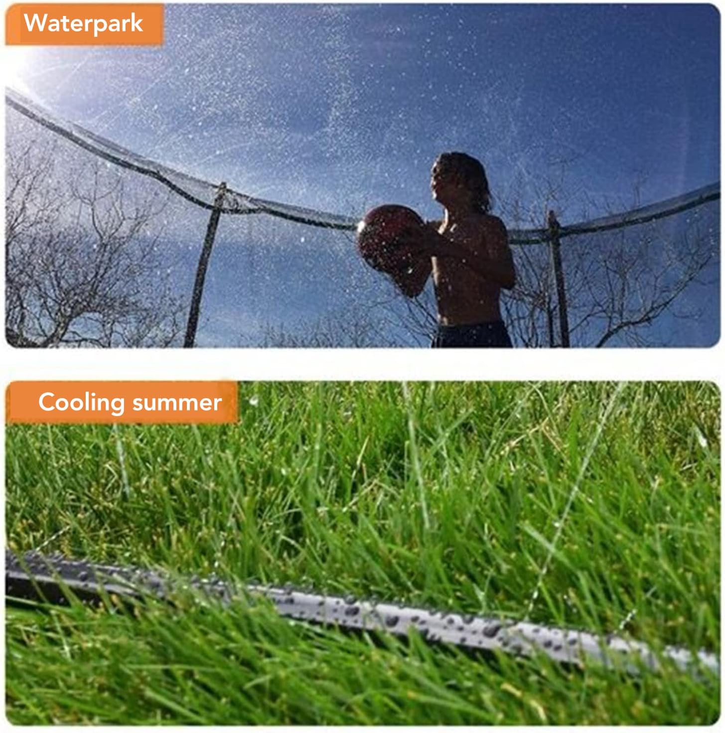Arroseur de trampoline, adapté aux jeux et aux activités aquatiques, un jouet d'été amusant pour les parcs aquatiques (12 mètres). - 5