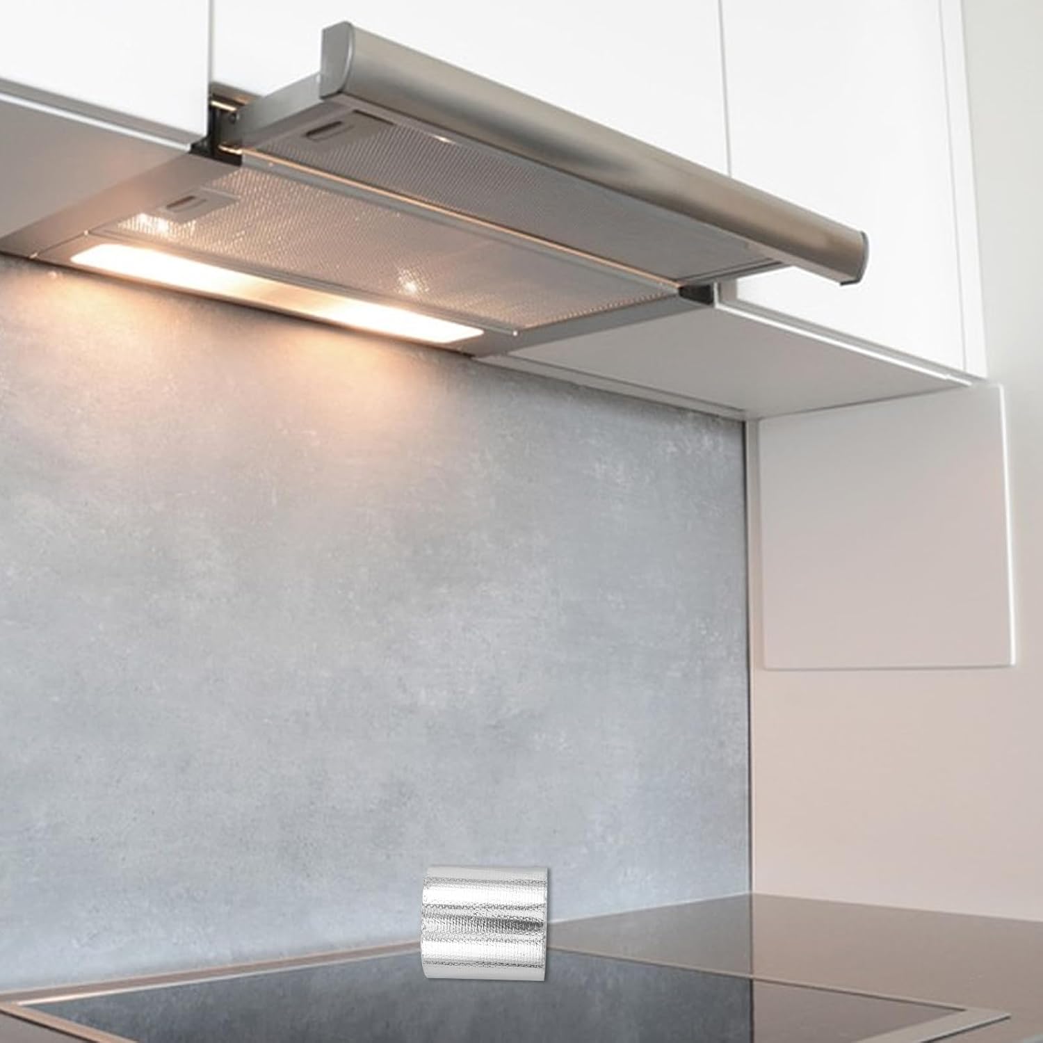 Ruban Adhésif Thermique En Aluminium Argenté Haute Température, Isolant Pour Conduits De Ventilation, Évacuation Et Hottes - 3