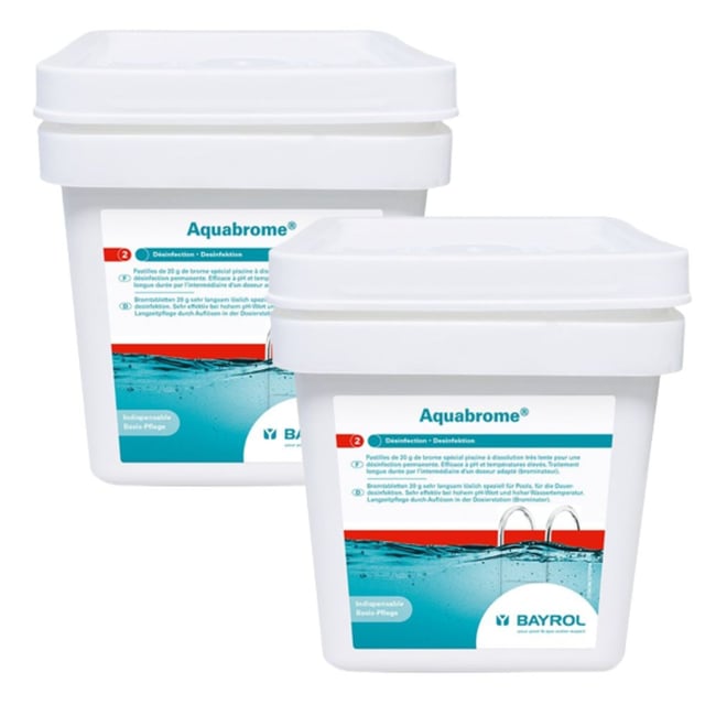 Pack de 2 Aquabrome pastille de brome 5kg BAYROL