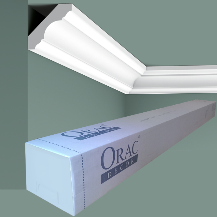 Corniche De Plafond Décorative 10m - 110x100mm - Blanc - Mstyle - XPS