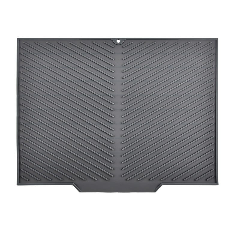 Volminex Tappetino Lavello Cucina Silicone, Paraspruzzi per Lavello Cucina, Tappetini per Rubinetto, Vassoio Antigoccia Cucina, Tappetino di Drenaggio per Proteggere il Piano di Lavoro (Bianco, 42 cm