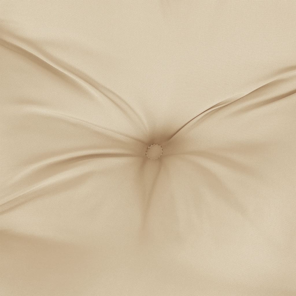 Coussin de palette beige 120 x 40 x 12 cm tissu - 7