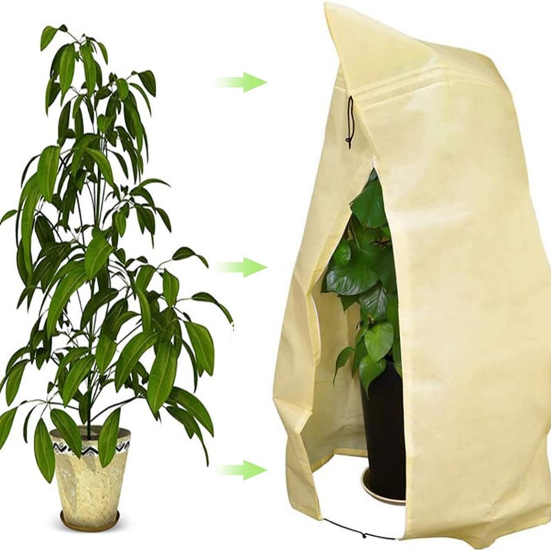 Zimowe okrycie roślin, włókninowe pokrycie ochronne przed mrozem do roślin doniczkowych i róż (120 x 180 cm)