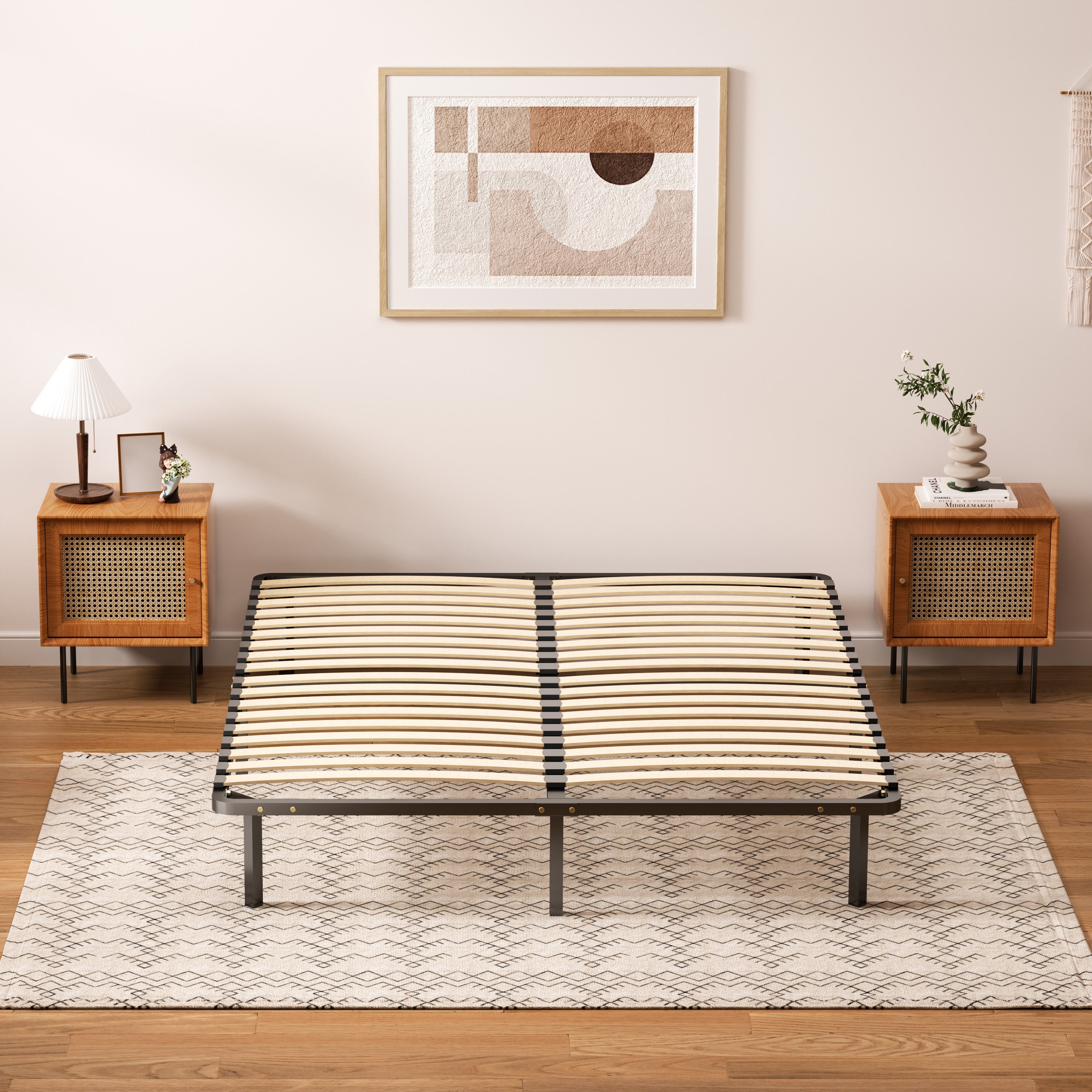 TEENO Sommier à lattes 2x18, 160x200 cm, beige, robuste - 3