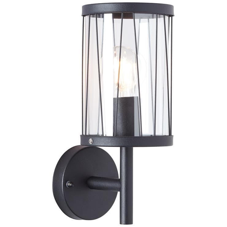 BRILLIANT Busan zawieszenie 48cm czarne / naturalne oświetlenie wnętrza, lampy wiszące | 1x A60, E27, 40W, nadaje się do zwykłych lamp (brak w zestawi