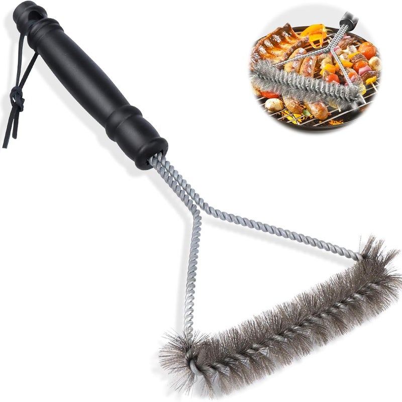 Szczotka do grilla, szczotka do czyszczenia grilla, stal nierdzewna, 360° Clean Barbecue, szczotka do czyszczenia z długą rączką