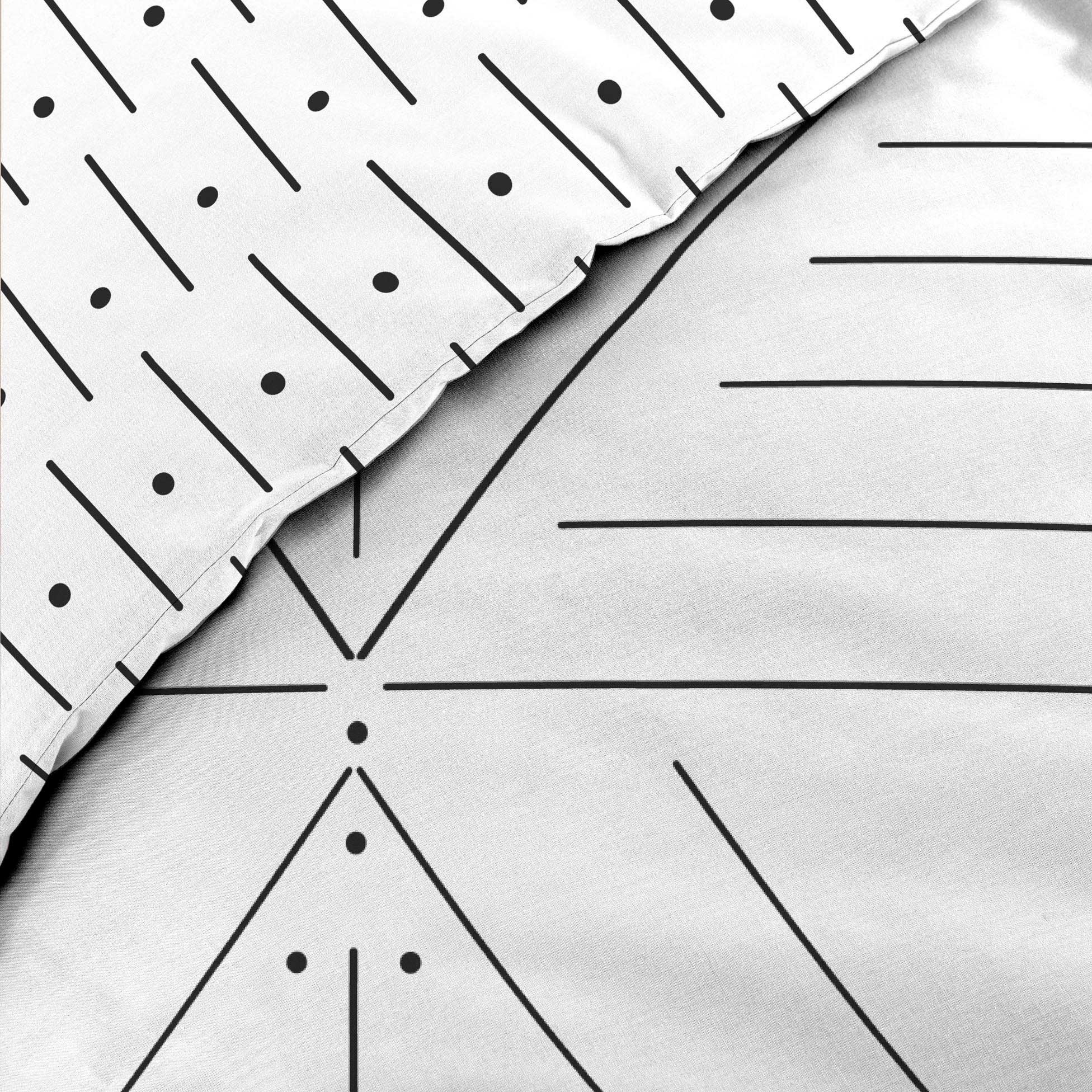 Pack 4 pièces Housse de couette 260 x 240 cm Etna + 2 taies + drap housse 160 Noir - 3