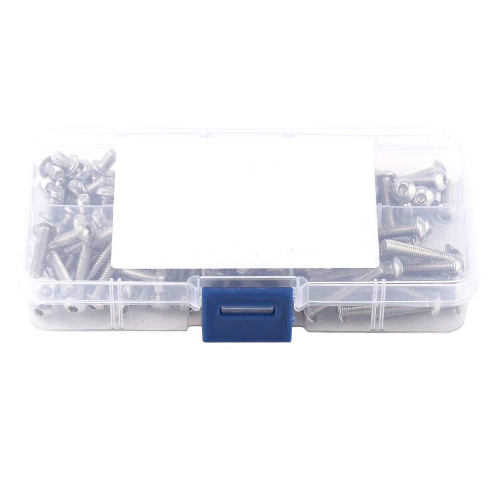 300 Pezzi Viti M4 Inox 304 Set Da 300 Pezzi: Bulloni M4 In Con Testa Esagonale, Dadi E Rondelle Acciaio Inox 304 - Foto 11