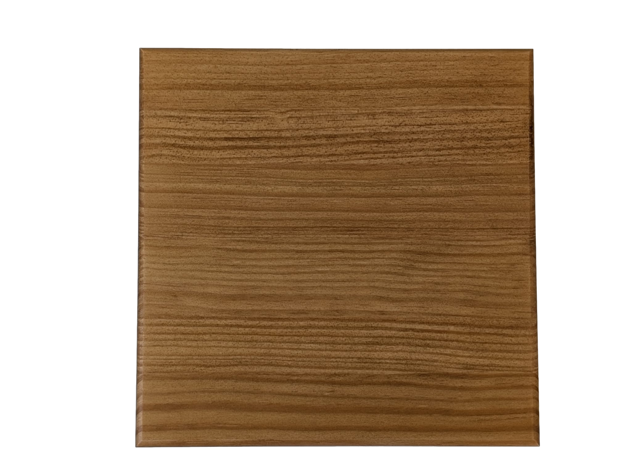 Socles en bois. Dimensions (largeur/profondeur/hauteur)&nbsp;: 20 x 20 x 6,5&nbsp;cm. Bois massif. Bords droits. Finition chêne clair mat. - 2