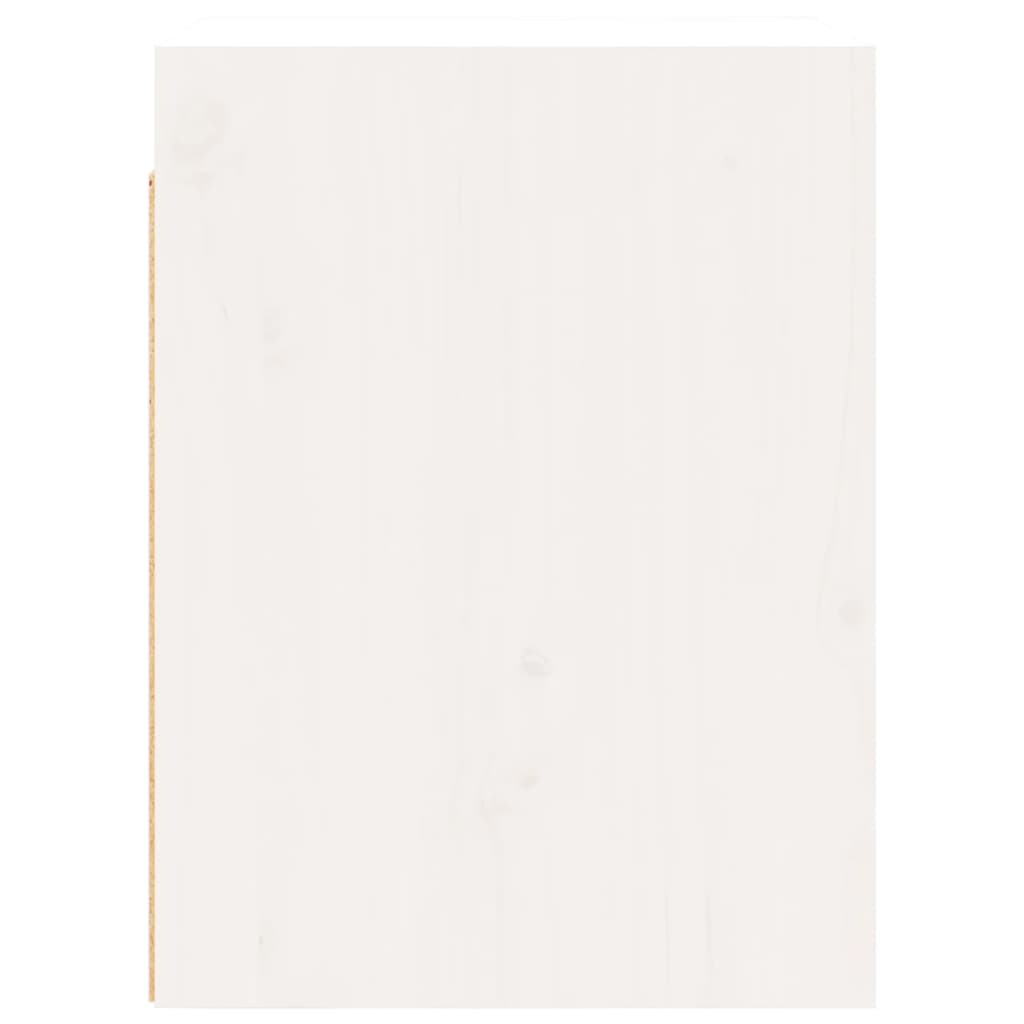 Maison Exclusive - Armario de pared 2 uds madera maciza de pino blanco 30x30x40 cm - 7