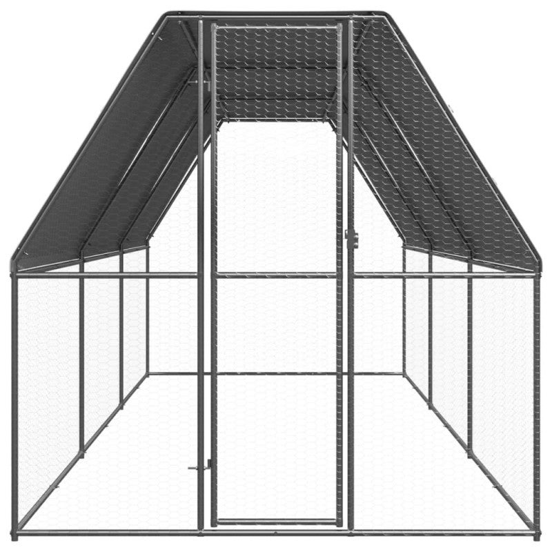 Poulailler d extérieur 2x6x2 m Acier galvanisé - 2