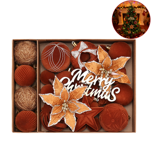 Set Di 16 Palline Di Natale Infrangibili – Rosse, Verdi E Oro, 8 Cm, Decorazioni Lussuose Per Albero E Ghirlande - 2