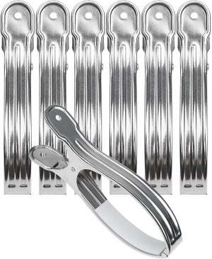 ANCLLO Lot De 20 Clips De Couture En Acier Inoxydable Pour Ourlet, Règle De Mesure, Pinces à Coudre, Pinces à Ourlet, Pinces Pour épingler Et Marquer