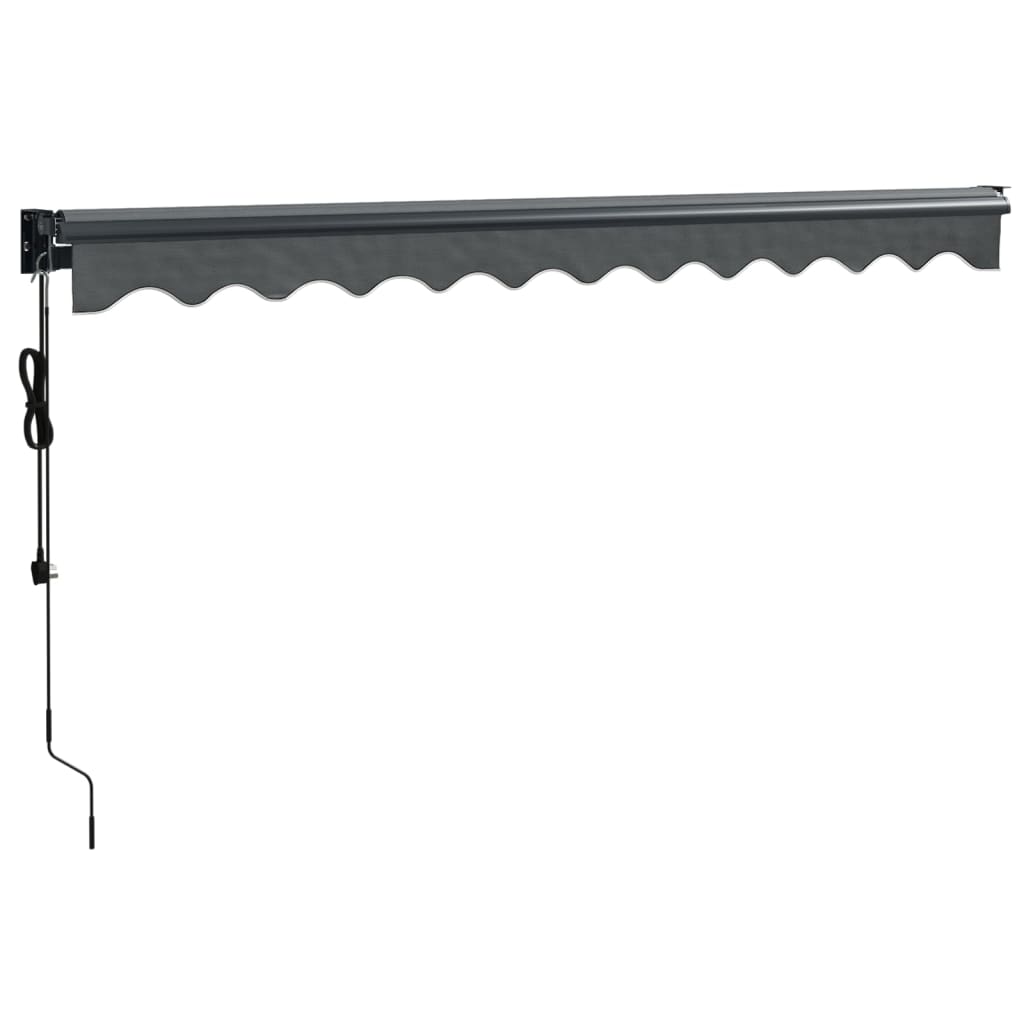 Toldo retrátil automático | Toldo exterior | Toldo para-sol 3,5x2,5 m antracite CFW923337 - 6