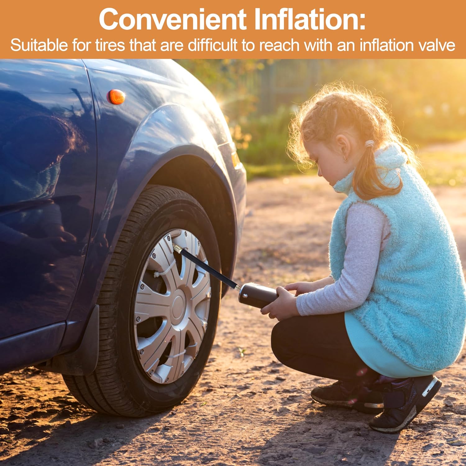 SJLERST Extension Valve Pneu, Adaptateur D'Extension Pneu Laiton Extension Pour Gonflage Rallonge De Valve 72019946