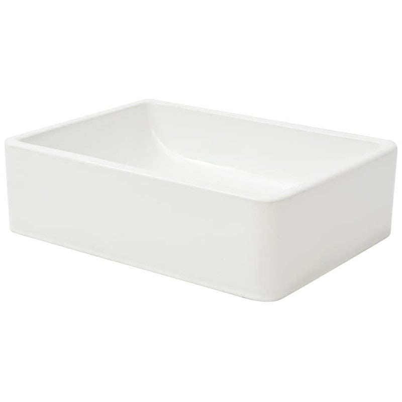Lavabo Céramique Blanc 41 x 30 x 12 cm - 3