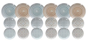 Servizio Piatti Tognana Poivre Per 6 Persone - 18 Pezzi In Porcellana Multicolor, Design Moderno - Foto 13